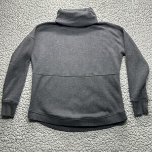 Athleta Sweater Womens XXS Gray Cozy Karma Cowl Neck Oversized Pullover